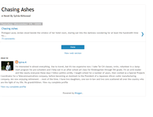 Tablet Screenshot of chasingashes.blogspot.com