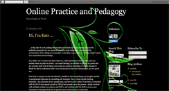 Desktop Screenshot of onlinepracticeandpedagogy.blogspot.com