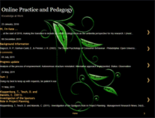 Tablet Screenshot of onlinepracticeandpedagogy.blogspot.com