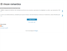 Tablet Screenshot of elrinconromantico.blogspot.com