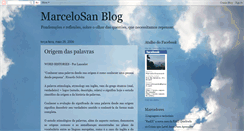 Desktop Screenshot of marcelosanblog.blogspot.com