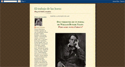 Desktop Screenshot of eltrabajodelashoras.blogspot.com