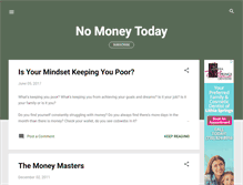 Tablet Screenshot of nomoneytoday.blogspot.com