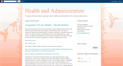 Desktop Screenshot of healthandadministration.blogspot.com