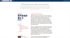 Desktop Screenshot of intentionalrelationship.blogspot.com