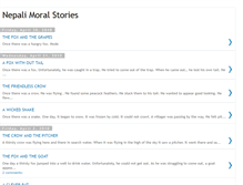 Tablet Screenshot of nepalimoralstories.blogspot.com