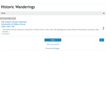 Tablet Screenshot of historicwanderings.blogspot.com