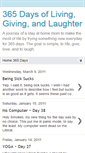 Mobile Screenshot of 365daysoflivinggivingandlaughter.blogspot.com