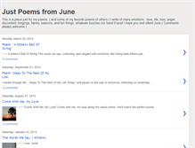 Tablet Screenshot of just-poems-from-june.blogspot.com