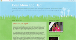 Desktop Screenshot of dearestmomanddad.blogspot.com