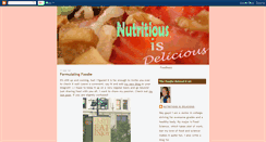 Desktop Screenshot of nutritiousisdelicious.blogspot.com