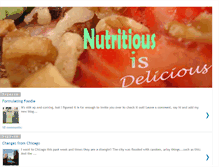 Tablet Screenshot of nutritiousisdelicious.blogspot.com