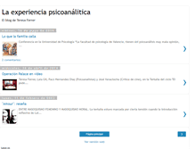 Tablet Screenshot of experienciapsicoanalitica.blogspot.com