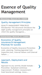 Mobile Screenshot of essenceofqualitymanagement.blogspot.com