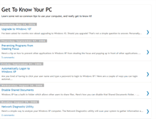 Tablet Screenshot of gettoknowyourpc.blogspot.com