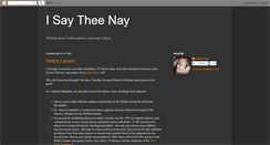 Desktop Screenshot of isaytheenay.blogspot.com