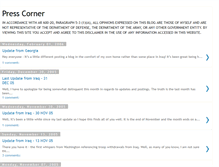 Tablet Screenshot of presscorner.blogspot.com