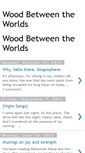 Mobile Screenshot of mywoodbetweentheworlds.blogspot.com
