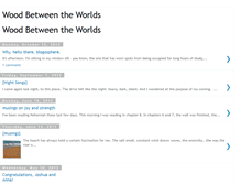 Tablet Screenshot of mywoodbetweentheworlds.blogspot.com