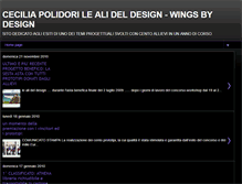Tablet Screenshot of ceciliapolidori-ali-del-design.blogspot.com