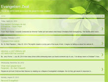 Tablet Screenshot of evangelismzeal.blogspot.com