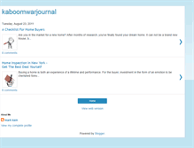 Tablet Screenshot of kaboomwarjournal.blogspot.com