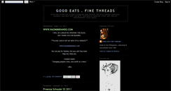 Desktop Screenshot of goodeatsfinethreads.blogspot.com