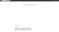 Desktop Screenshot of hair-loss-help-info.blogspot.com