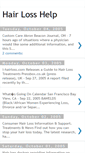 Mobile Screenshot of hair-loss-help-info.blogspot.com