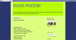 Desktop Screenshot of docespoesias.blogspot.com