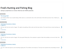 Tablet Screenshot of hunting-fishing-fred.blogspot.com