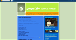 Desktop Screenshot of gospelforteens.blogspot.com