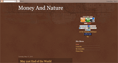 Desktop Screenshot of moneyandnature.blogspot.com