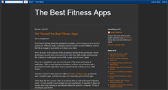 Desktop Screenshot of bestfitnessapps.blogspot.com