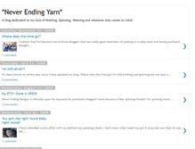 Tablet Screenshot of neverendingyarn.blogspot.com