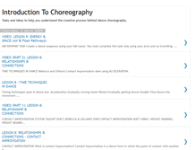 Tablet Screenshot of choreography09.blogspot.com