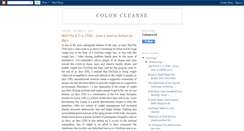 Desktop Screenshot of coloncleanseskin.blogspot.com