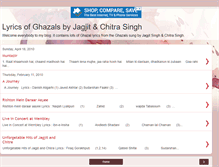 Tablet Screenshot of ghazalsbyjagjitandchitrasingh.blogspot.com