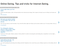 Tablet Screenshot of internet-dating-tips.blogspot.com