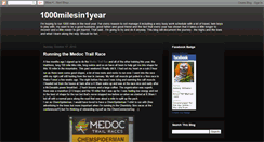 Desktop Screenshot of 1000milesin1year.blogspot.com