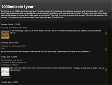 Tablet Screenshot of 1000milesin1year.blogspot.com