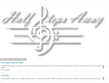 Tablet Screenshot of halfstepsaway.blogspot.com