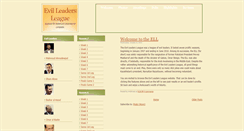 Desktop Screenshot of evilleadersleague.blogspot.com