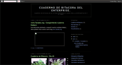 Desktop Screenshot of cuadernobitacoraenterprise.blogspot.com