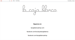 Desktop Screenshot of boutiquelacajablanca.blogspot.com