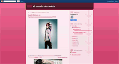 Desktop Screenshot of elmundodevioleta.blogspot.com