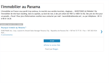 Tablet Screenshot of immobilier-panama.blogspot.com