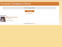 Tablet Screenshot of educacionbolivia.blogspot.com