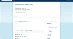 Desktop Screenshot of mobilhondabekas.blogspot.com
