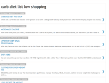 Tablet Screenshot of carbdietlistlowshopping.blogspot.com